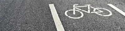 Bike lane on the road