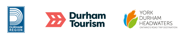 Durham Region, Durham Tourism, and York Durham Headwaters logos.