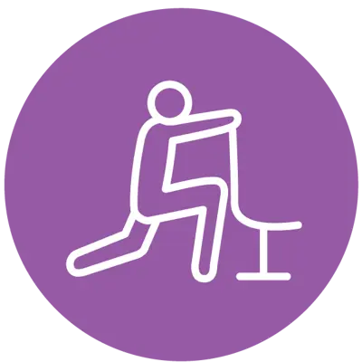 Stretching icon.