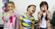 A group of children laughing together