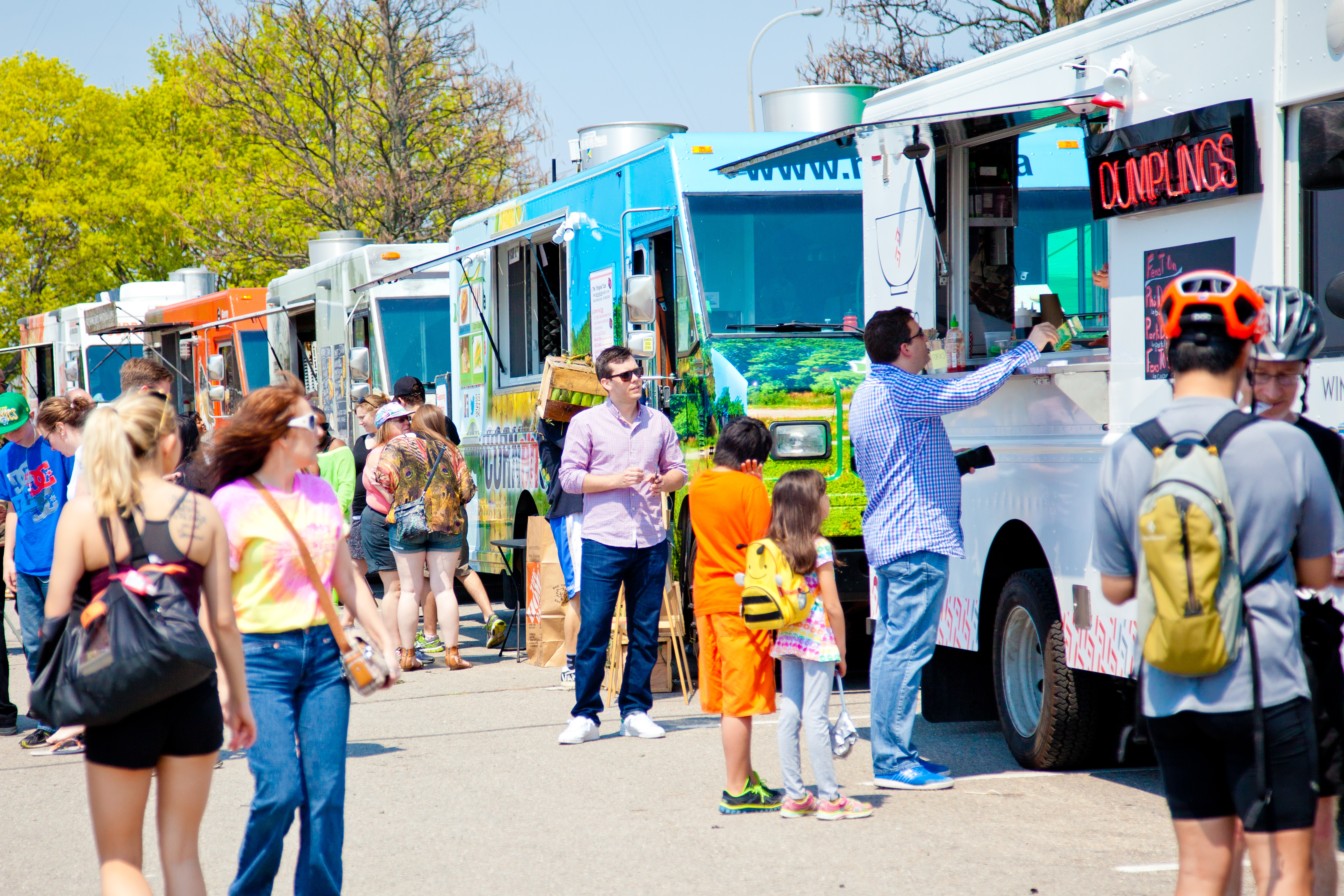 Crowd of people at Whitby Food Truck Frenzy