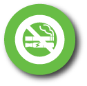 Smoke-free icon. Smoke-free icon.